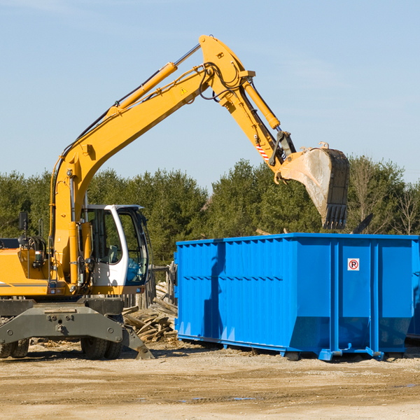 can i request a rental extension for a residential dumpster in Hartford City West Virginia